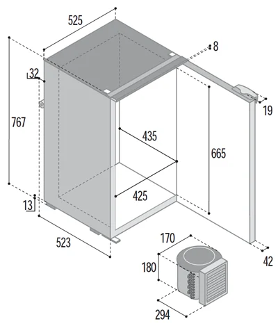 Vitrifrigo C130L – Ansicht 2