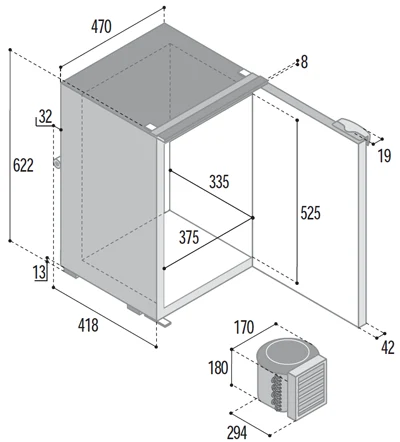 Vitrifrigo C75L K – Ansicht 2