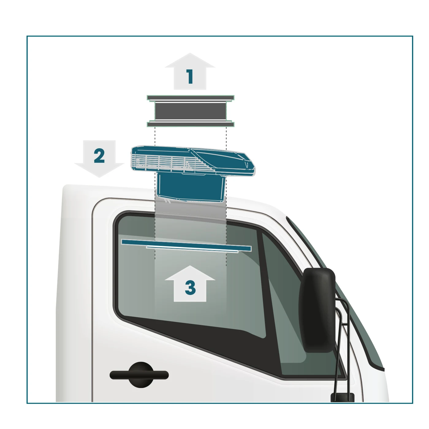 Vitrifrigo Dachstandklimaanlage für Lkw, STRATOS – Ansicht 4